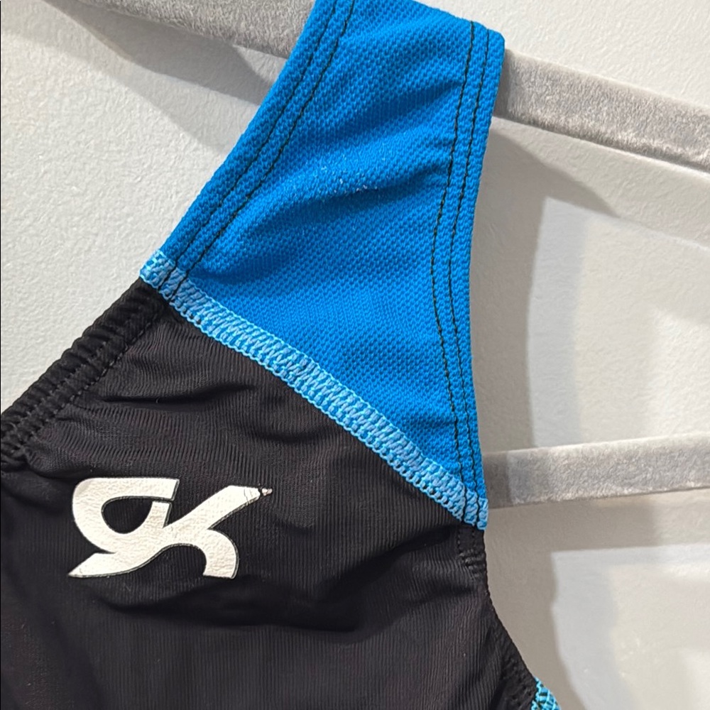 GK Black & Blue Racer-Back Gymnastics Leotard - Picture 4 of 4